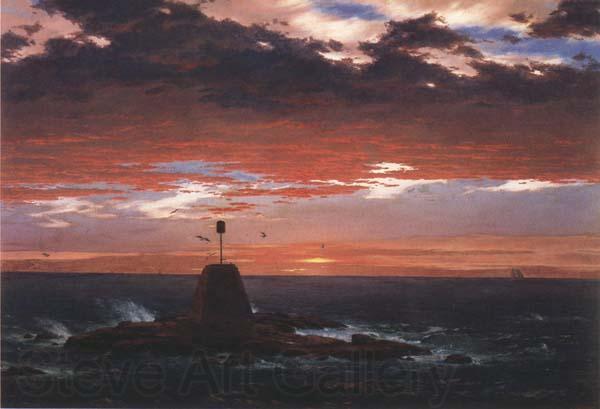 Frederic E.Church Beacon,off Mount  Desert Island Norge oil painting art